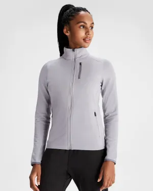 Layered Wind Barrier Women's Seeker Fleece Jacket - Light Haze Metro Mode RecycledPolyester