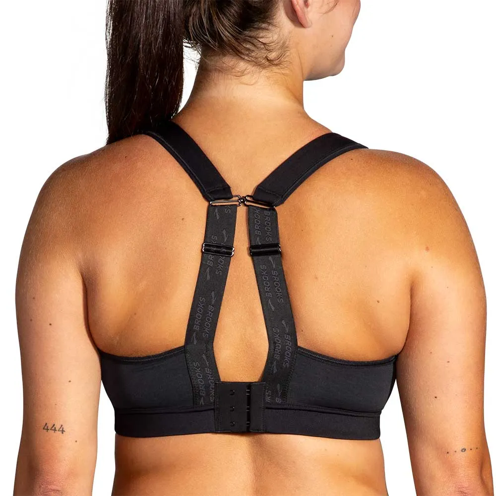 Women's Convertible 2.0 Sports Bra - Black Eco-friendly Coverstitch seams