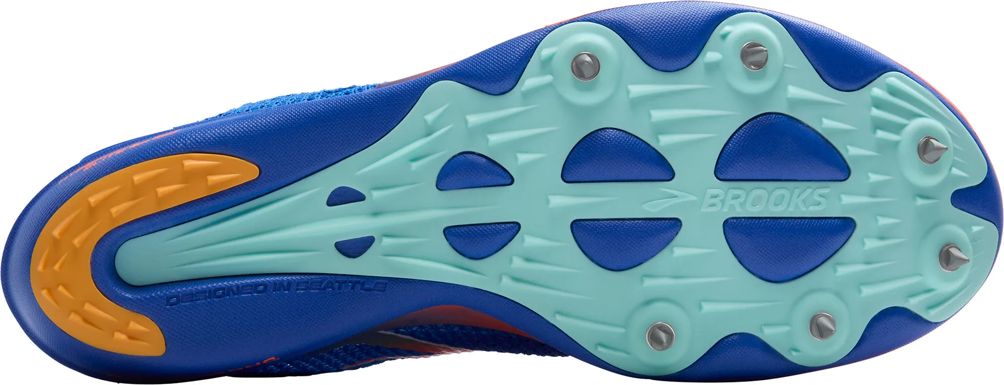 ShockAbsorbingMidsole Brooks Hyperion Elite LD Running Spikes - Blue