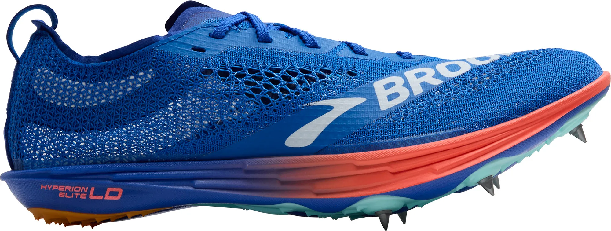 Ultra Breathable Brooks Hyperion Elite LD Running Spikes - Blue