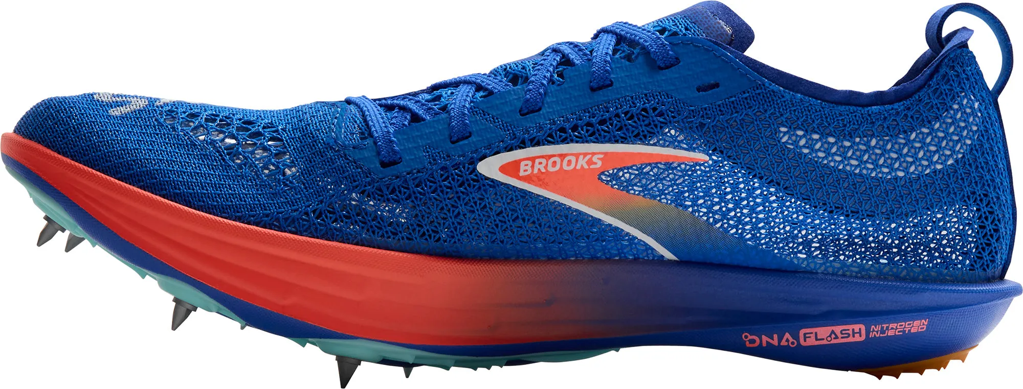 Orthotic Friendly Design Brooks Hyperion Elite LD Running Spikes - Blue
