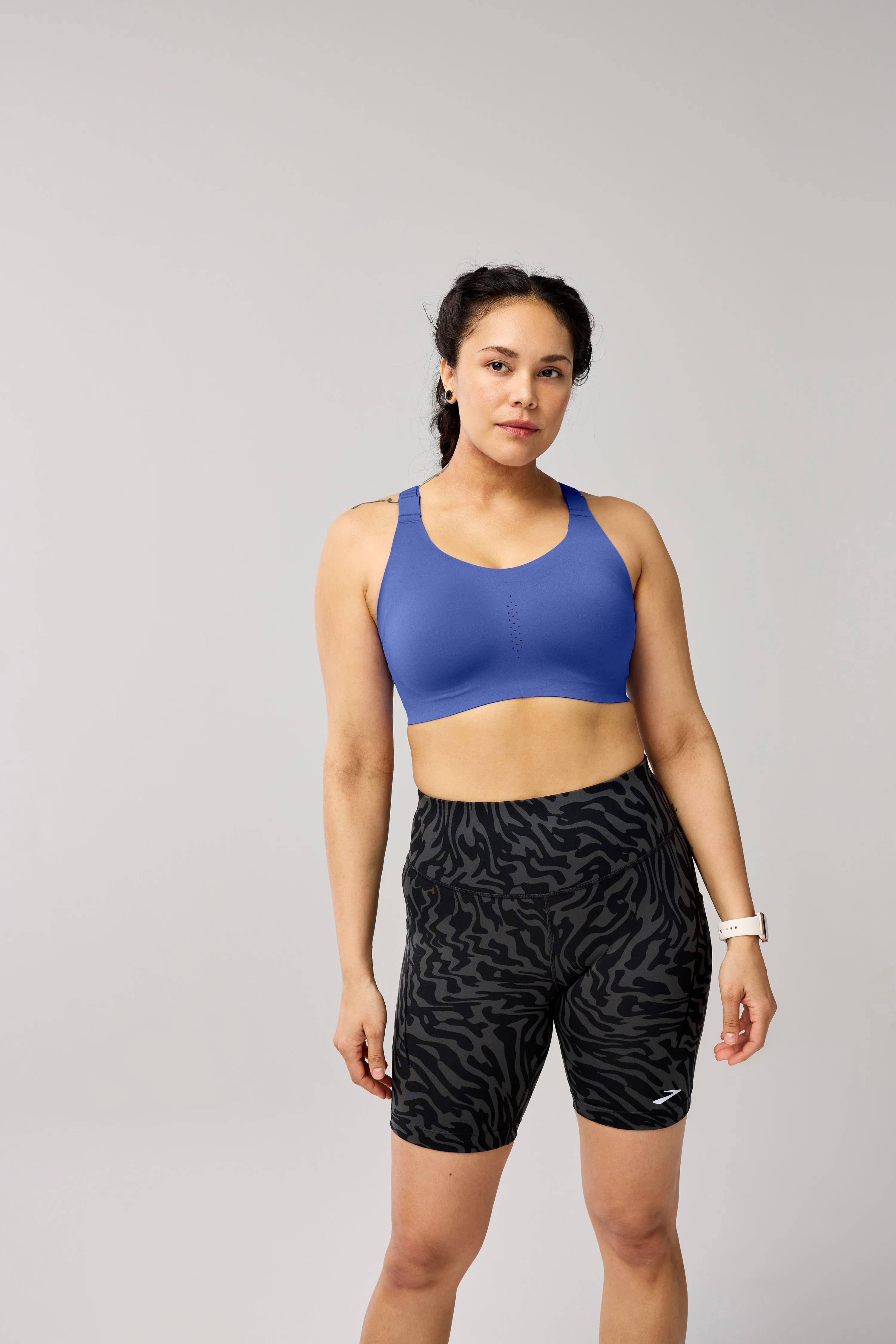 RACERBACK BRA 2.0 - 439 BLUEBELL Layered Moisture Control Secure Closure