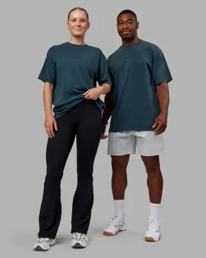 Stream Washed Heavyweight Oversized Tee - Washed Deep Sea Universal Silhouette Casual Essential