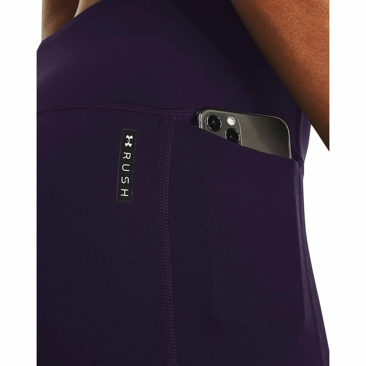 Breathable Movement Breathable fabric Under Armour Rush SmartForm Womens Long Training Tights - Purple