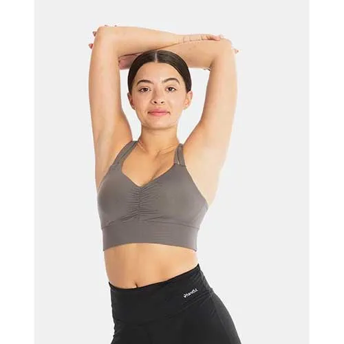 Elastic cuffs seams Stretch seams Women's Double Down Bra - Magnetic