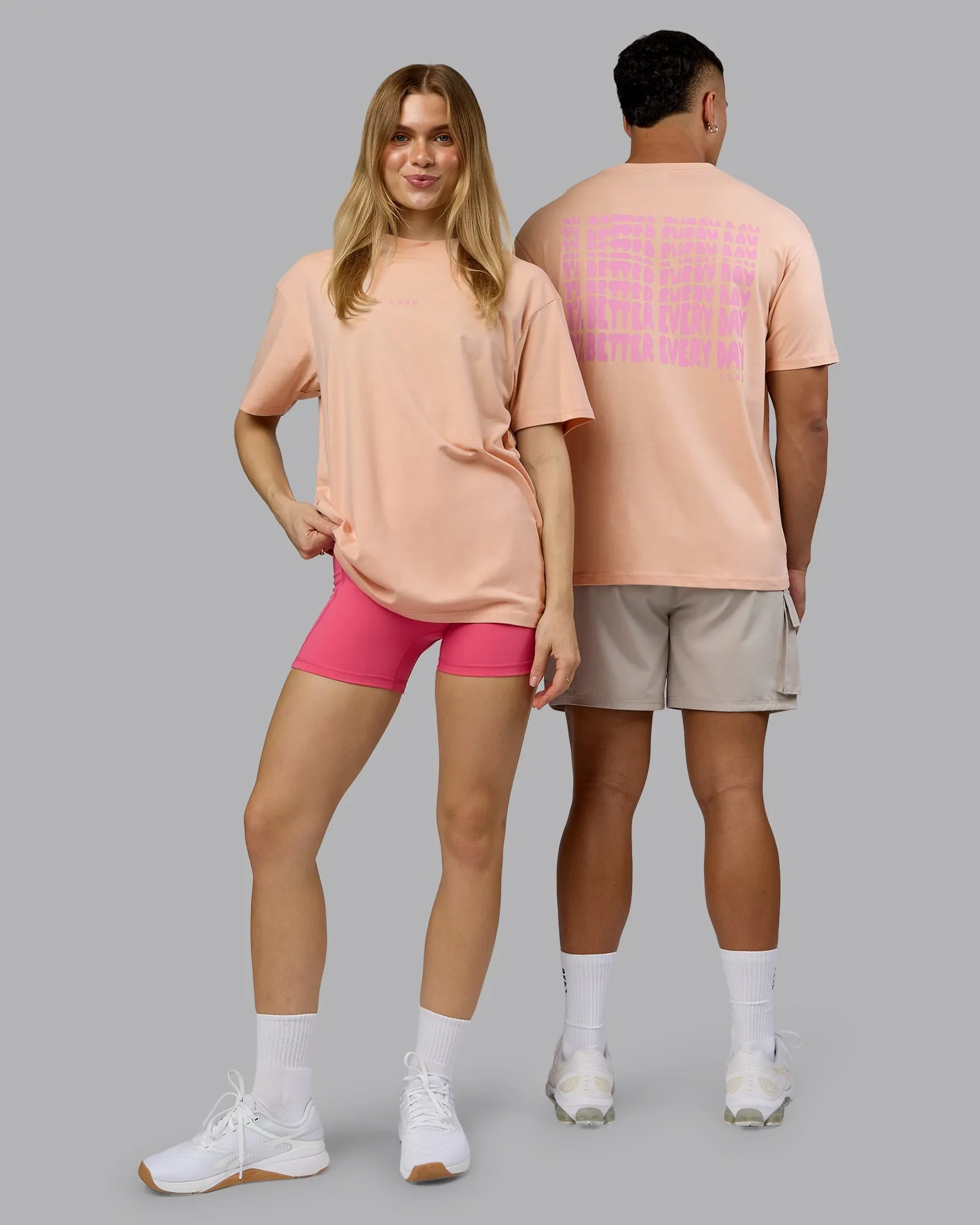 Cool and Chic On Repeat FLXCotton Oversized Tee - Cameo Rose-Candy Pink