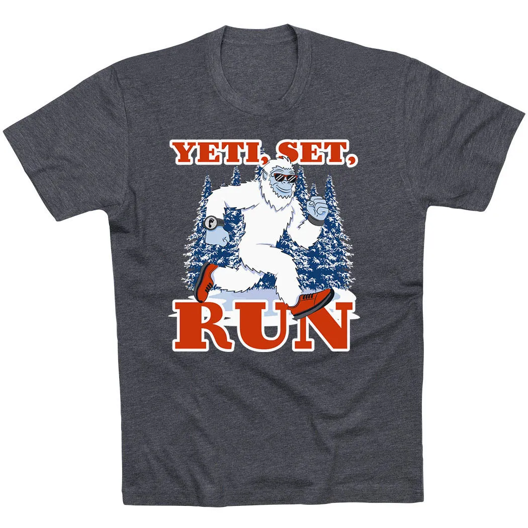 TemperatureControl Fabric Running Short Sleeve T-Shirt - Yeti, Set, Run