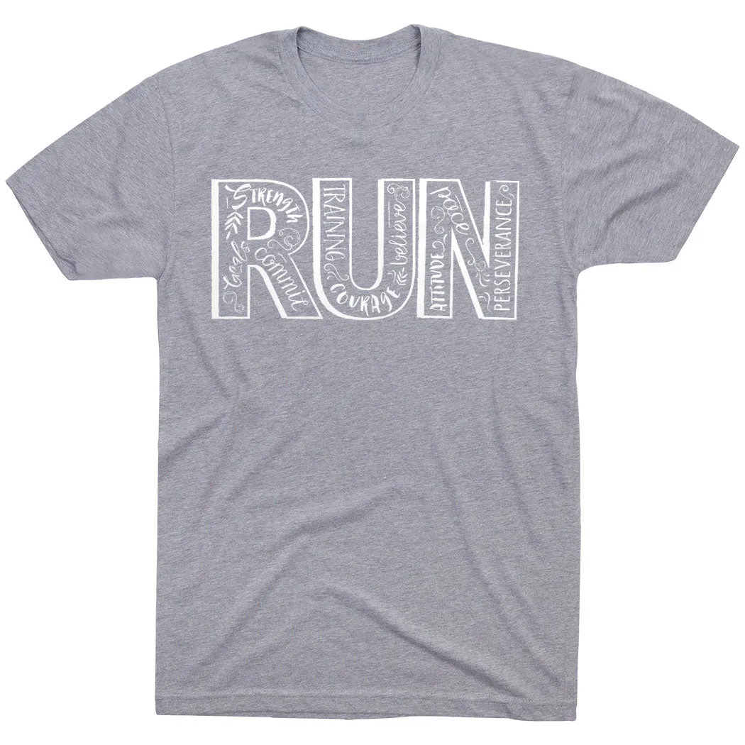 Slim Design Running Short Sleeve T-Shirt - Run With Inspiration