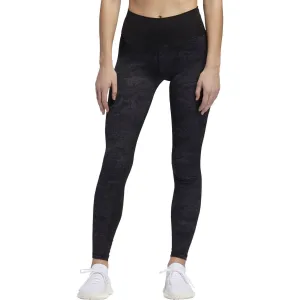 adidas Believe This Jacquard High Rise Womens Long Training Tights - Black Casual Day Mesh Panel