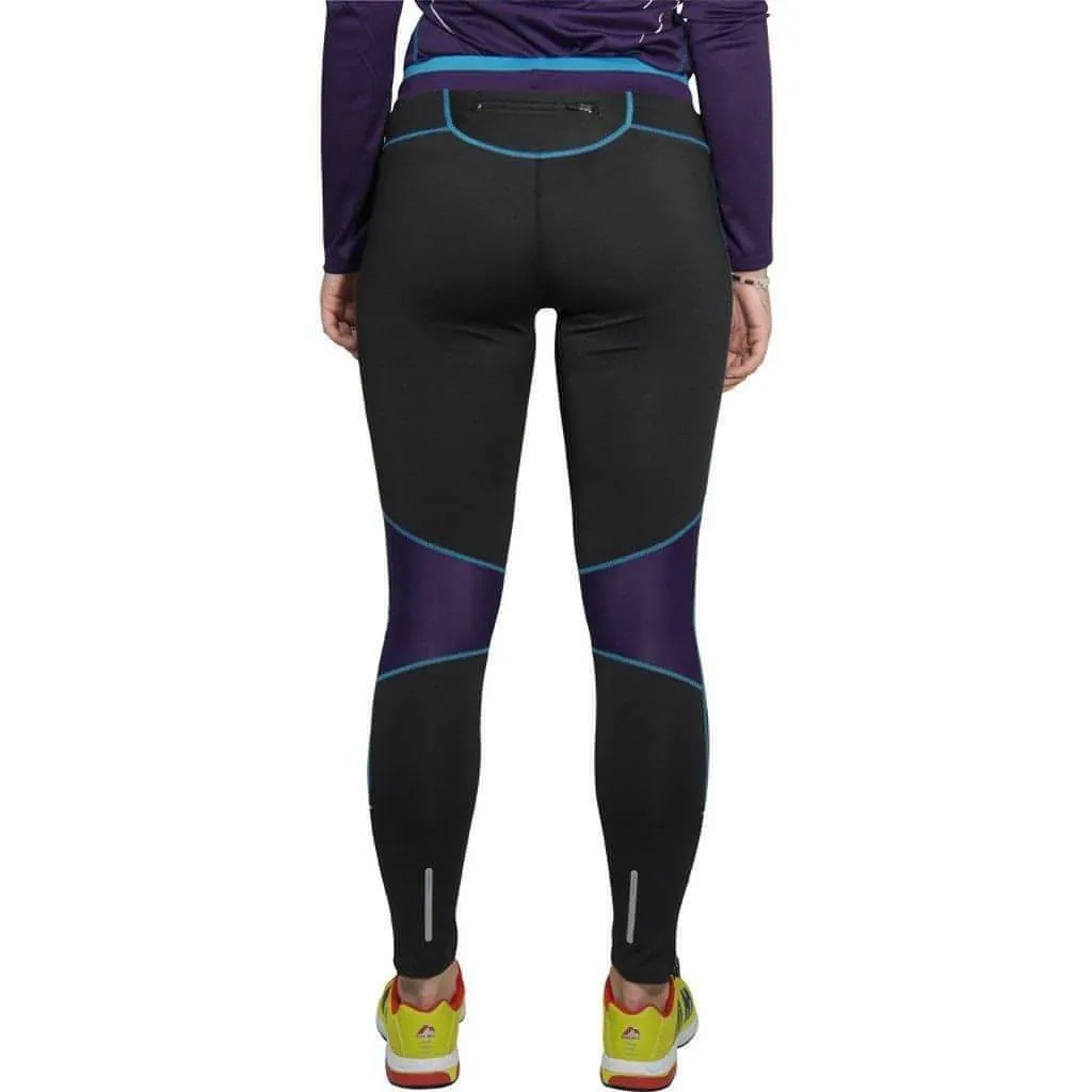 More Mile Prime Womens Long Running Tights - Black Shape Retention Tagless Design