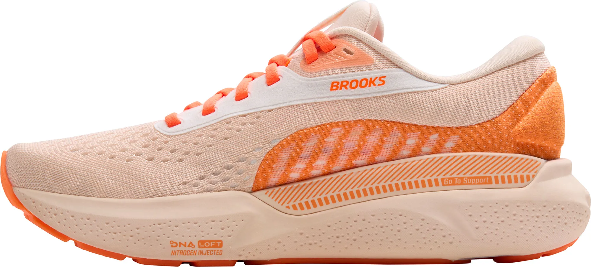 Brooks Adrenaline GTS 24 Womens Running Shoes - Orange music - themed running gear Hyper Elastic Barrier