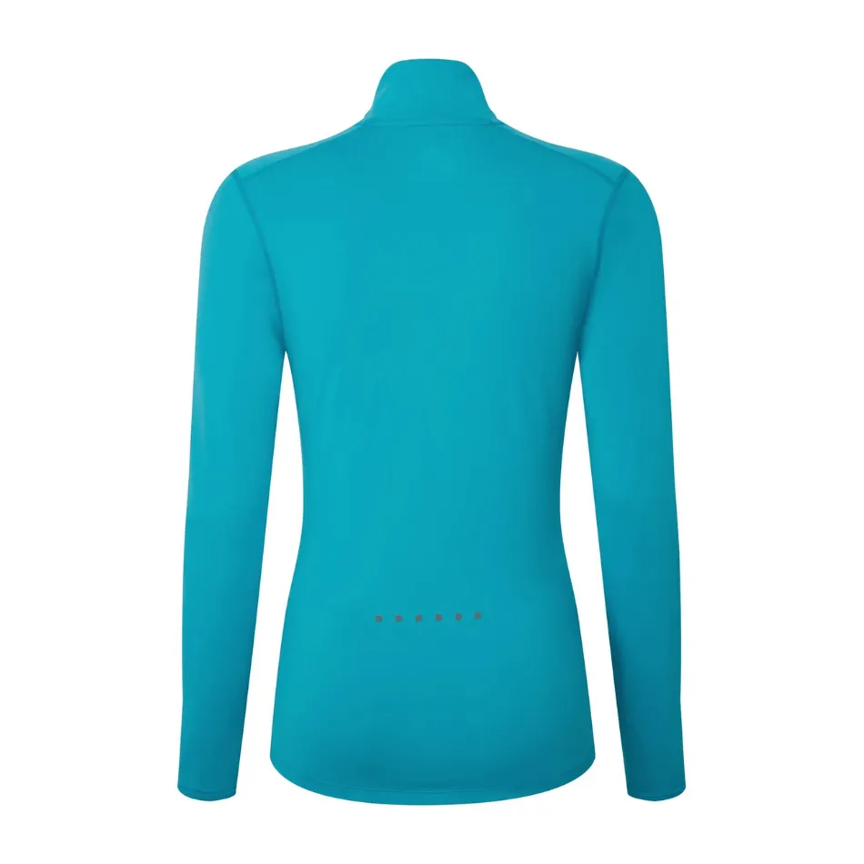 Ronhill Women's Core Thermal 1/4 Zip in Azure/Bright White SS25 ThermoregulatingFabric