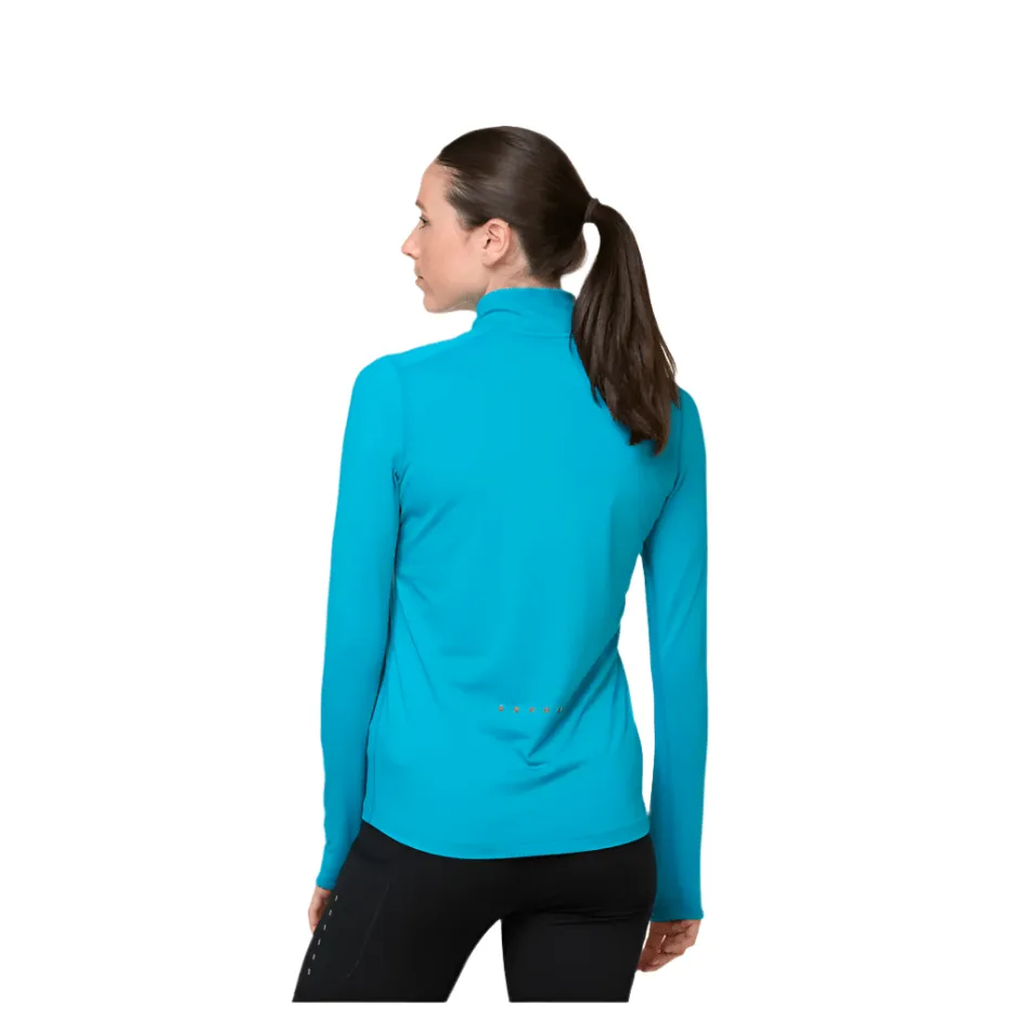 Office Attire Value for Money Ronhill Women's Core Thermal 1/4 Zip in Azure/Bright White SS25