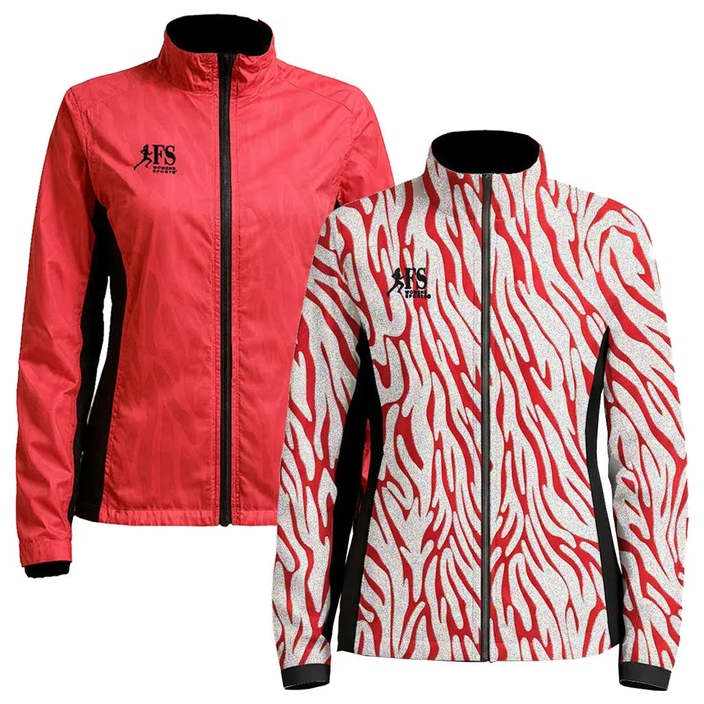 Minimal Form Flex Fold Collar Women's Frank Shorter NightVision Microfiber Windbreaker Jacket