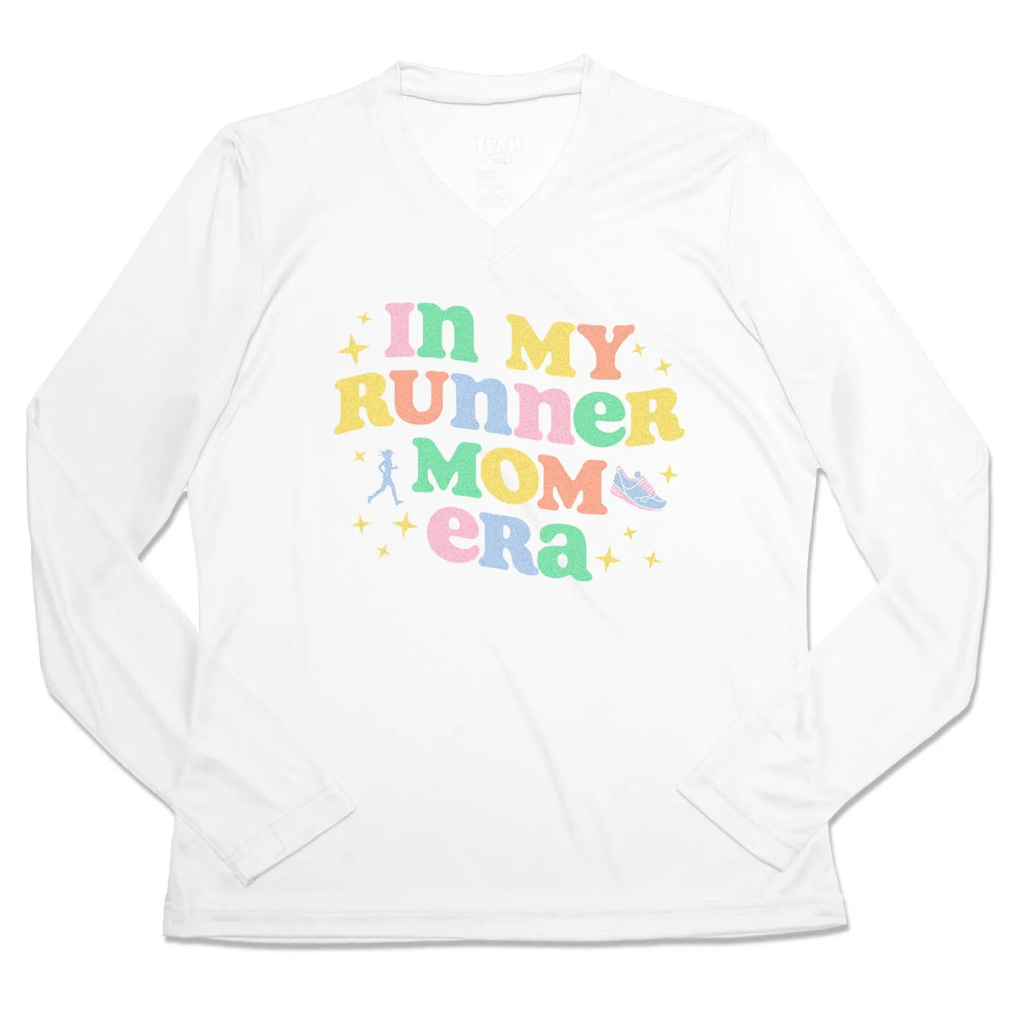 Women's Long Sleeve Tech Tee - In My Runner Mom Era Comfy and Versatile Relaxed Fit