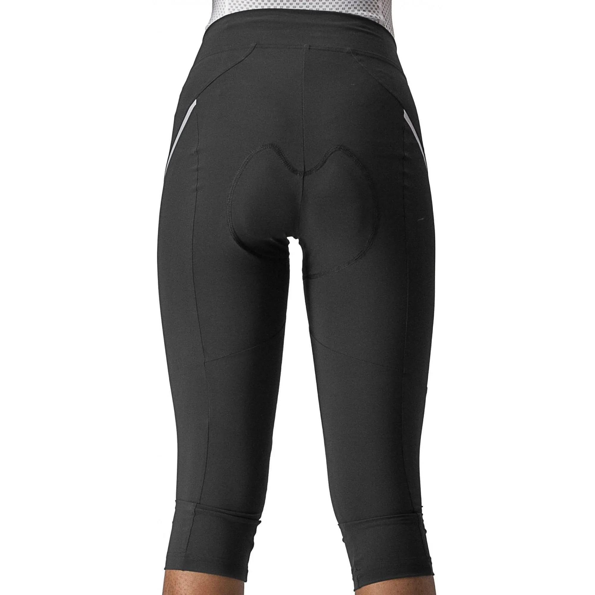 Luxury Choice Stretch Fit Breath Flow Castelli Velocissima 3 Womens Cycling 3/4 Tights - Black