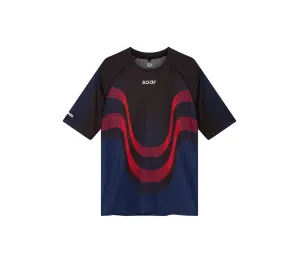 Stylish piece Women's Race Tee | Black/Red/Navy