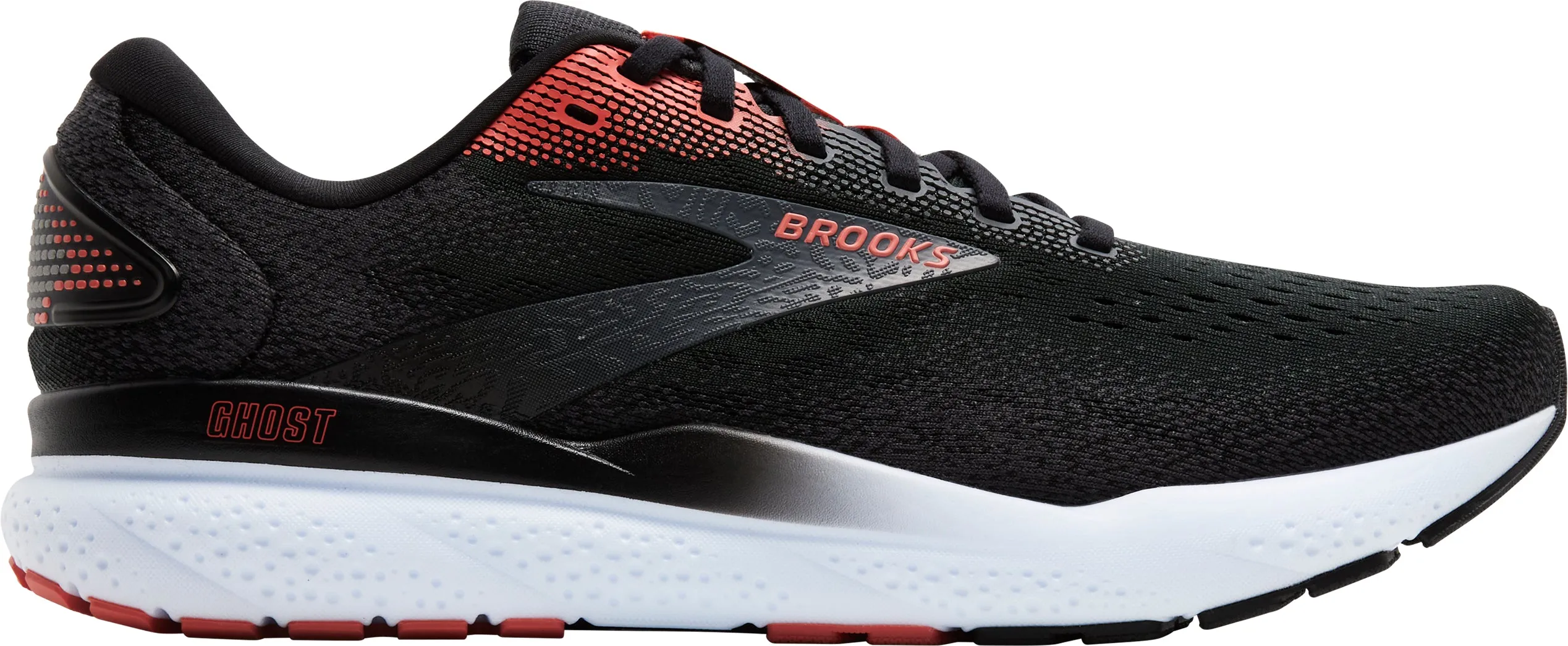 running on a treadmill shoes Brooks Ghost 16 Mens Running Shoes - Black