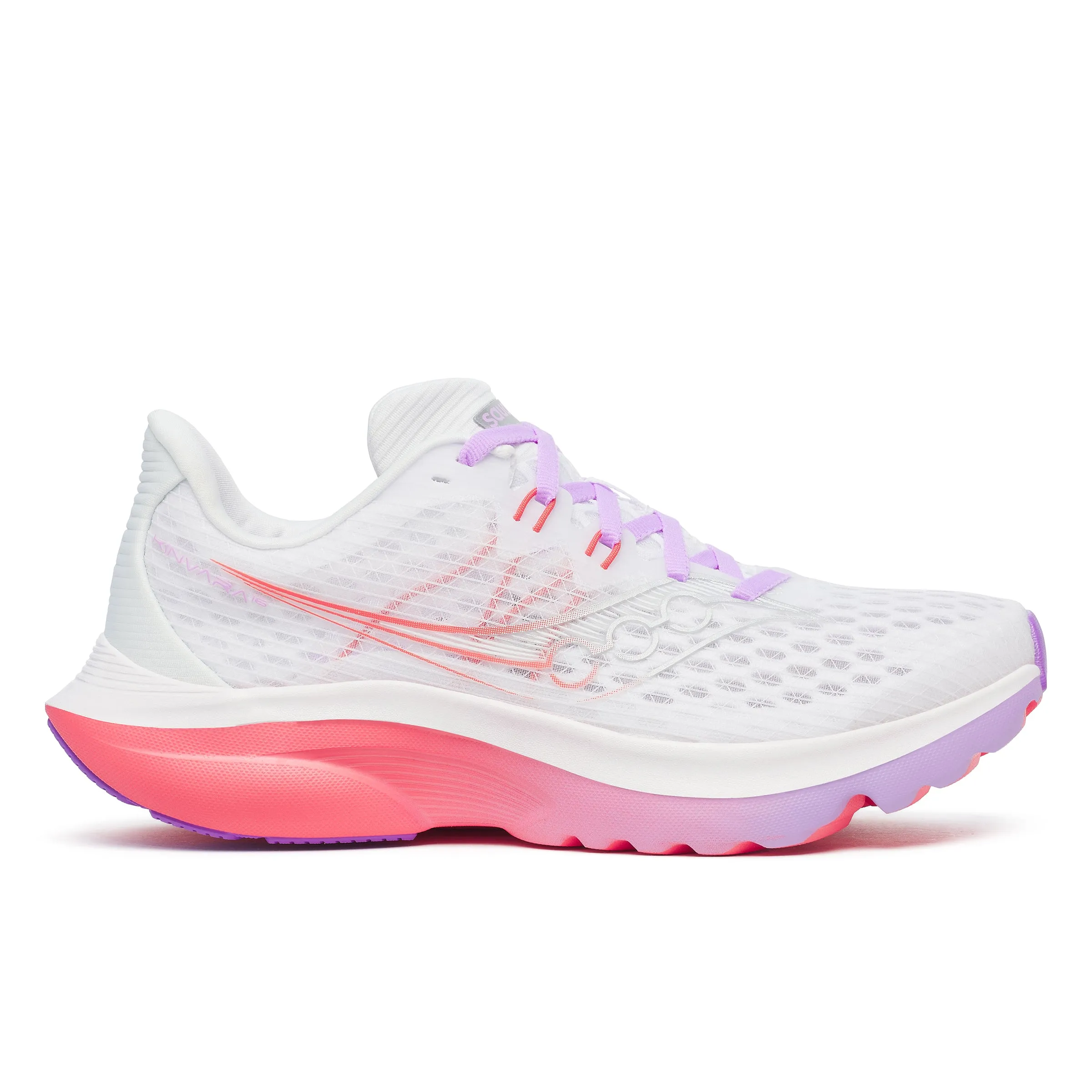 Women's Kinvara 16 (241 - White/Crocus) ultramarathon
