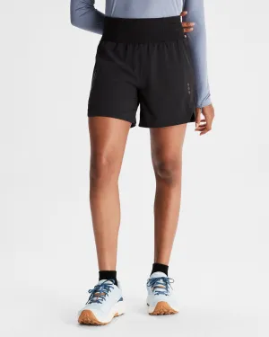 Women's Seeker 5 inch Shorts - Black Stingray CompressiveFitFabric NoSlipGrip