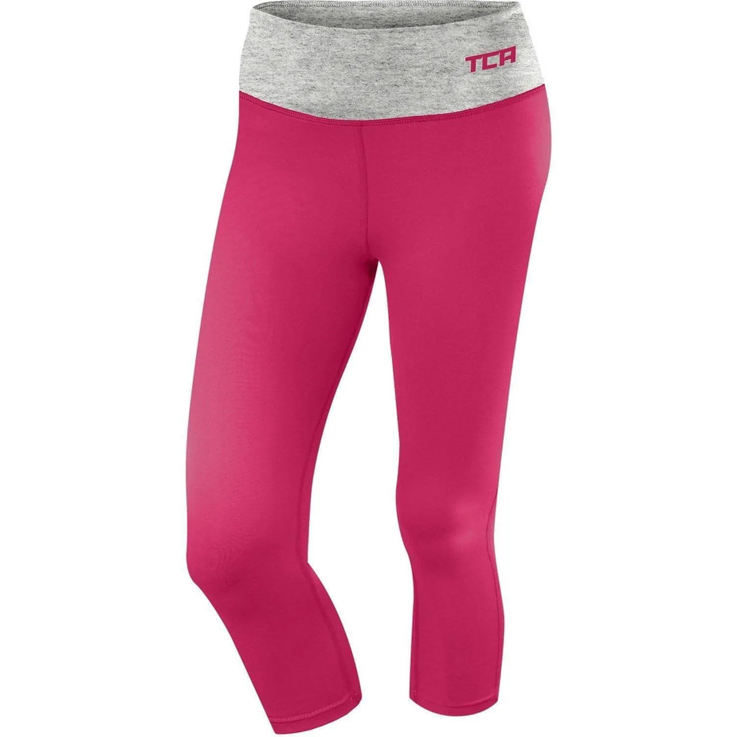 Evening Walk Maternity Wear Soft Design TCA Pro Performance Supreme Womens 3/4 Capri Running Tights - Pink