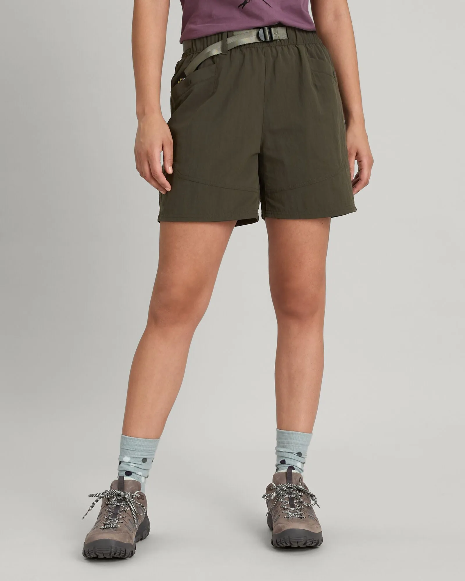 Parisian Chic Smooth Line EVRY-Day Women's Cargo Shorts - Dark Moss
