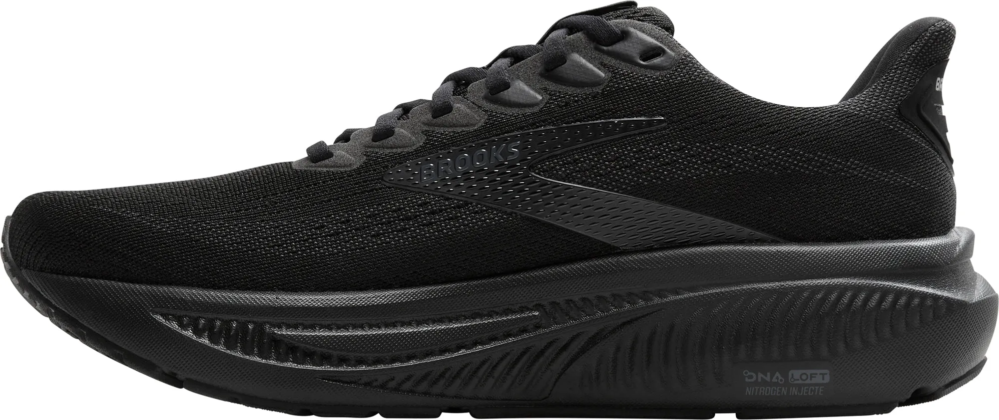 Brooks Ghost 17 WIDE FIT (4E) Mens Running Shoes - Black molded insole shoes