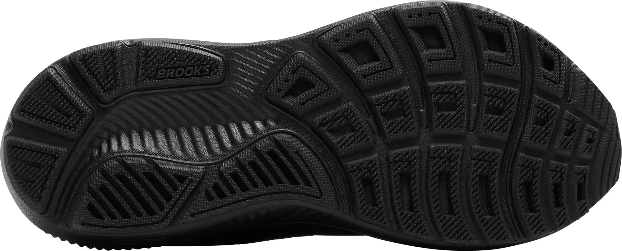 Lightweight Outsole Brooks Ghost 17 WIDE FIT (4E) Mens Running Shoes - Black