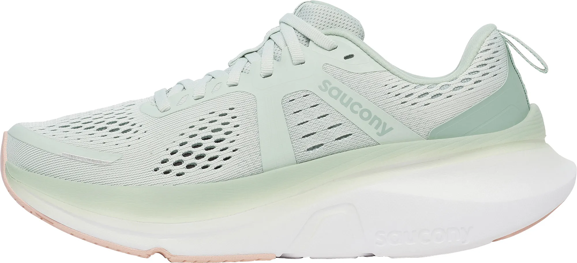 Saucony Guide 18 Womens Running Shoes - Green ComfortPadding