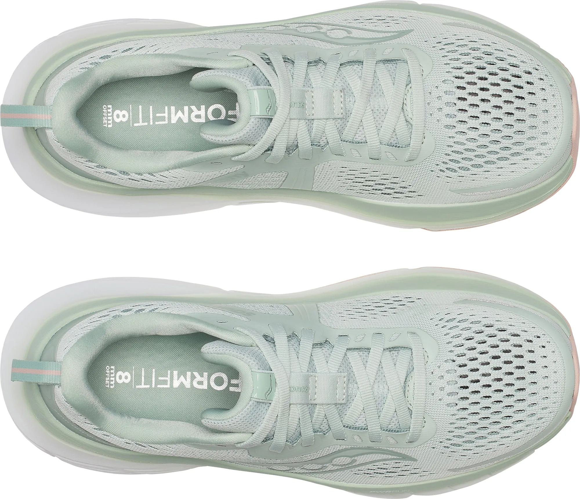 Saucony Guide 18 Womens Running Shoes - Green Flexible Heel Cup Foot Health