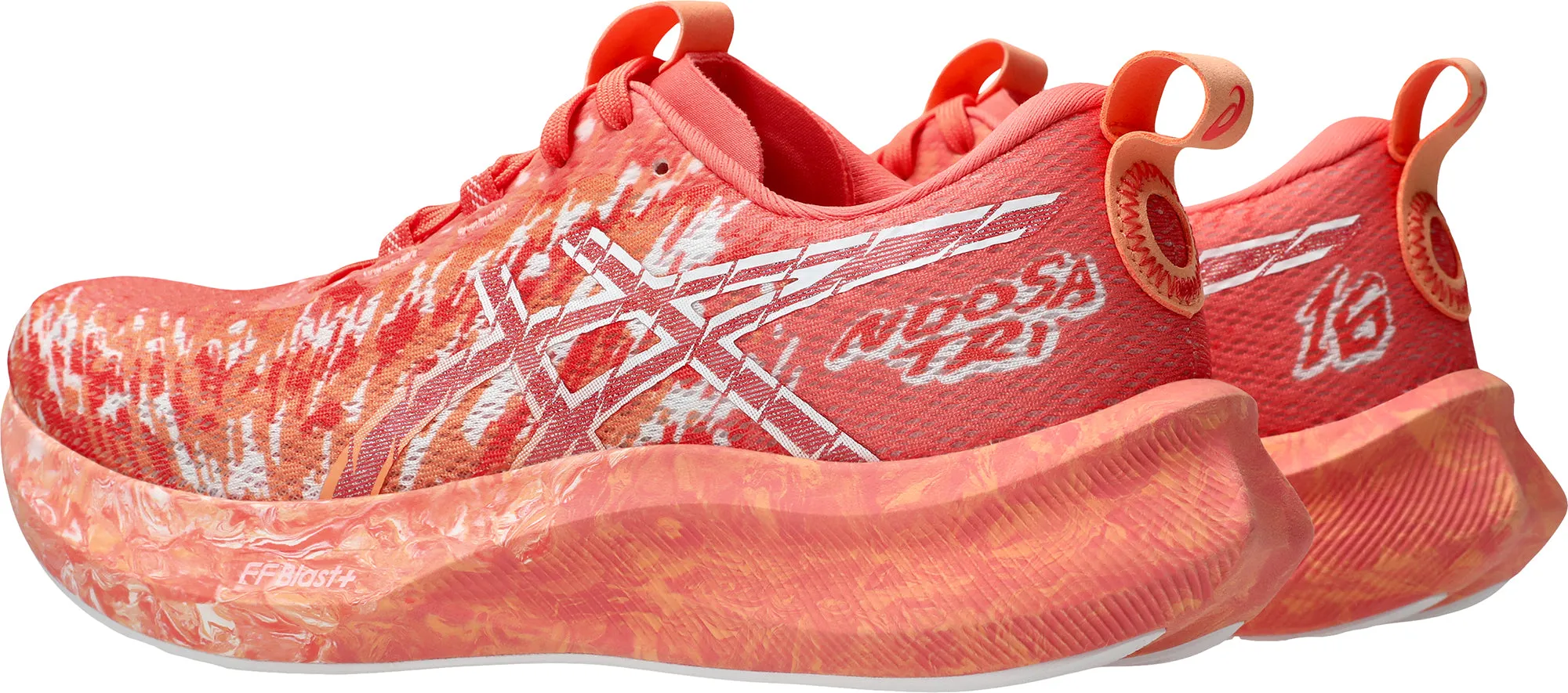 Dual Density Foam Rainy Day Asics Noosa Tri 16 Womens Running Shoes - Orange