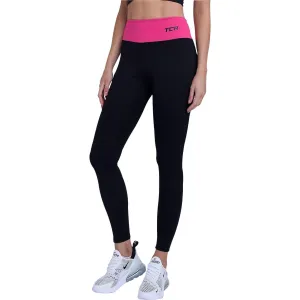 TCA Pro Performance Supreme High Waist Womens Long Running Tights - Black Non-Restrictive Stretch