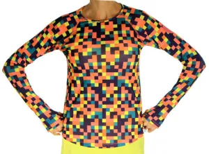 All Day Flex NEW Colorblock Long Sleeve Performance Top Sporty Appeal Minimal Comfort Wear