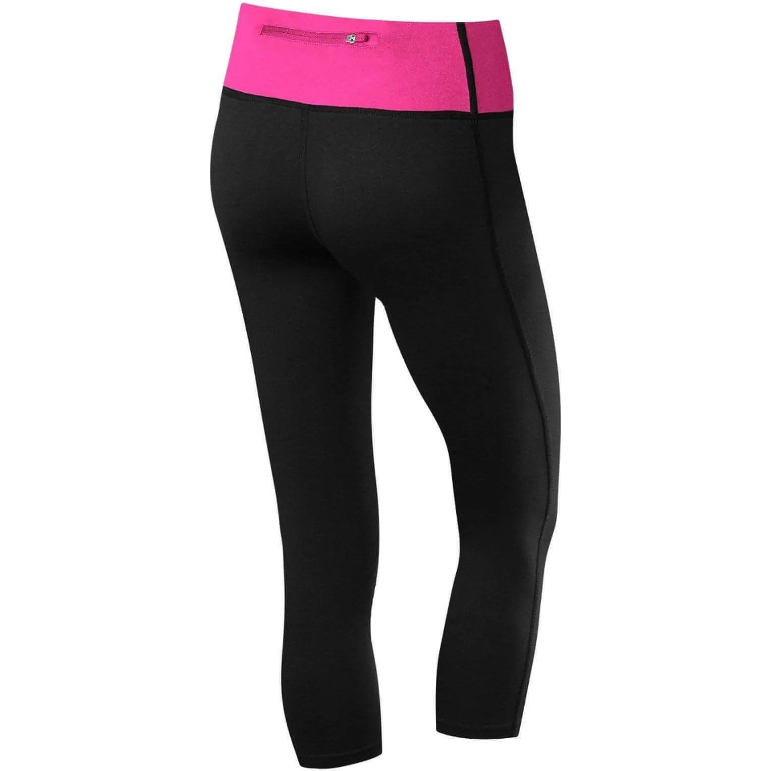 TCA Pro Performance Supreme Womens 3/4 Capri Running Tights - Black luxe feel