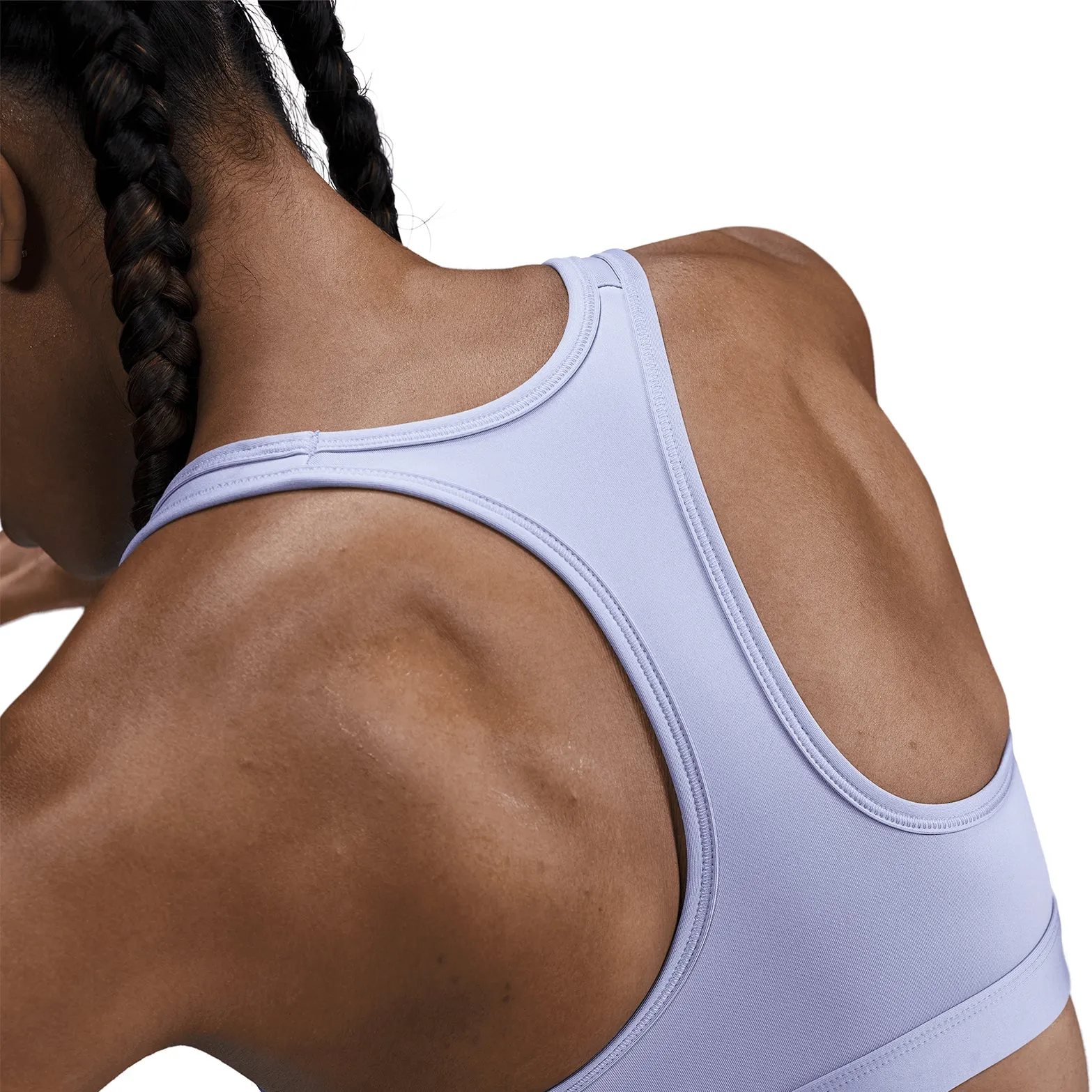 Women's Swoosh Medium-Support Sports Bra Lilac Ice / White Easy Material Supportive Seamless