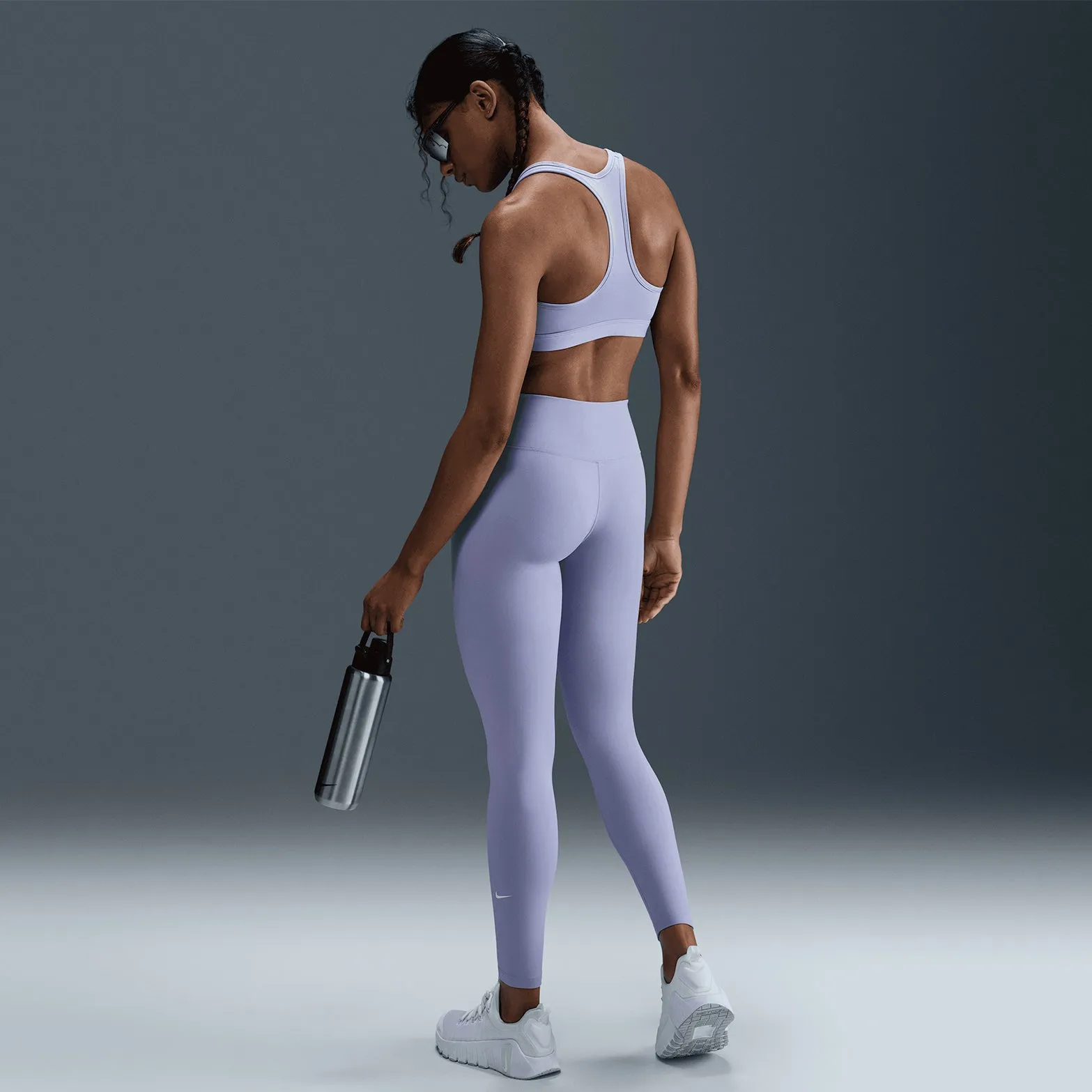 Thin Straps Women's Swoosh Medium-Support Sports Bra Lilac Ice / White