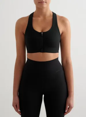 Black Sense High Support Bra Interlock Stitching