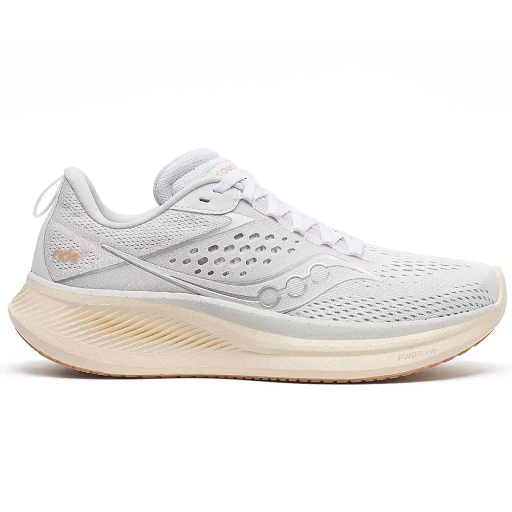 Women's Saucony Ride 17 running in track and field meets shoes