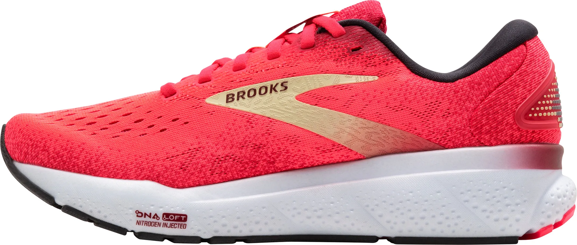 Brooks Ghost 16 Womens Running Shoes - Pink cricket - ground running shoes Pronation Control Frame