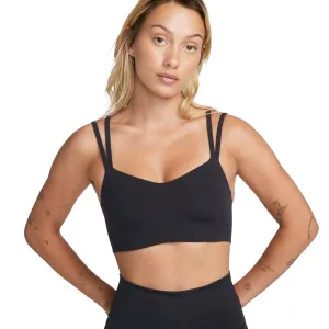 Nike Women's Dri-FIT Zenvy Strappy Sports Bra Black / Sail Personalized