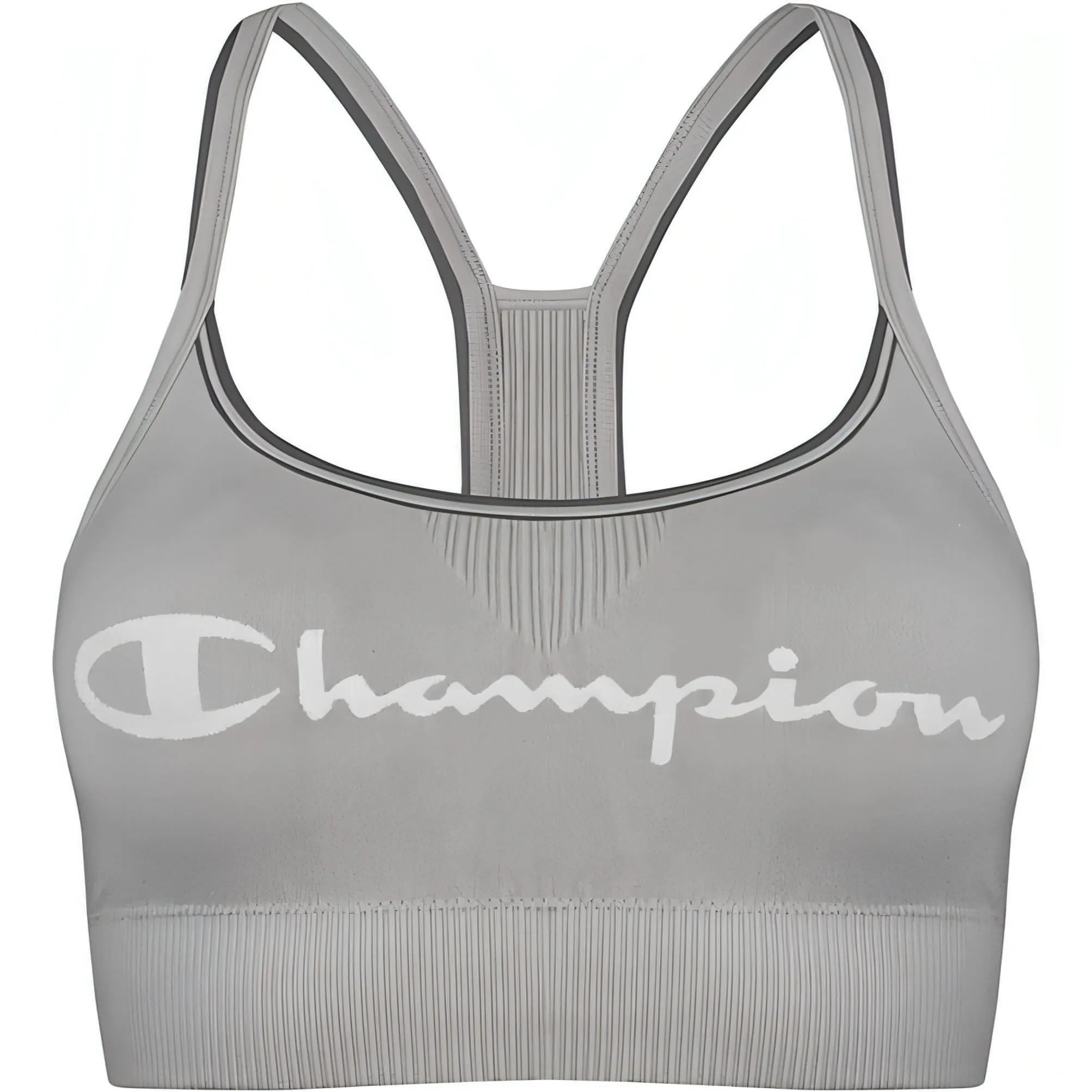 Elastic stitching Champion Seamless Womens Sports Bra - Grey