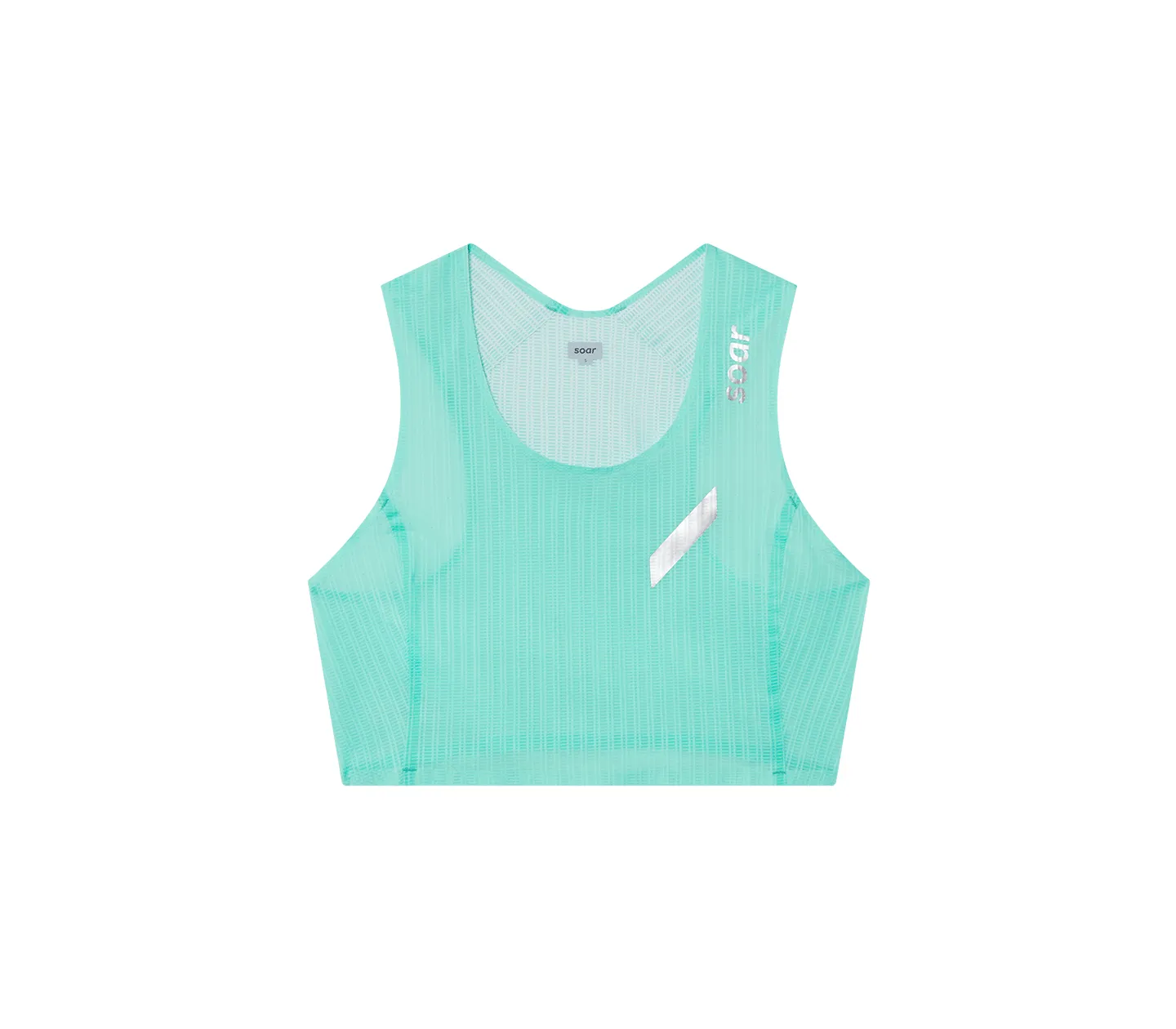 law enforcement Women's Crop Race Vest | Fluro Green