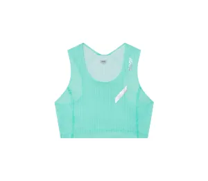 Free Move UV Protective Layer Women's Crop Race Vest | Fluro Green