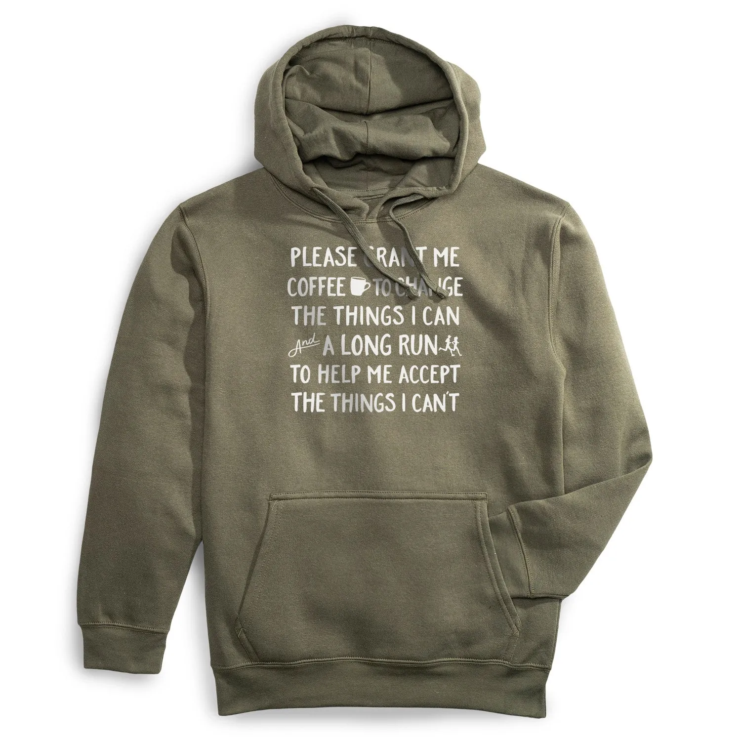 Statement Fleece Hoodie -  Please Grant Me Coffee Cozy Pajamas