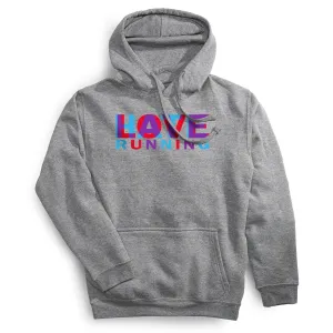Statement Fleece Hoodie -  Love Hate Running DoubleLayered Structure Comfortable fit