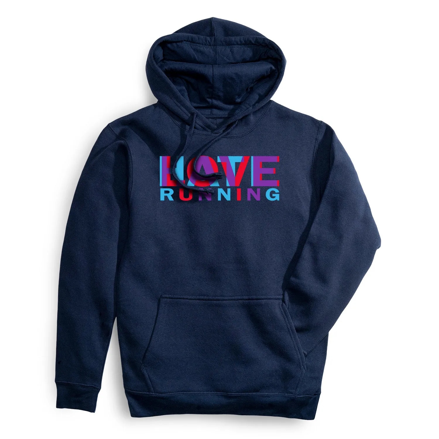 Family Style NoSlipTrims Statement Fleece Hoodie -  Love Hate Running