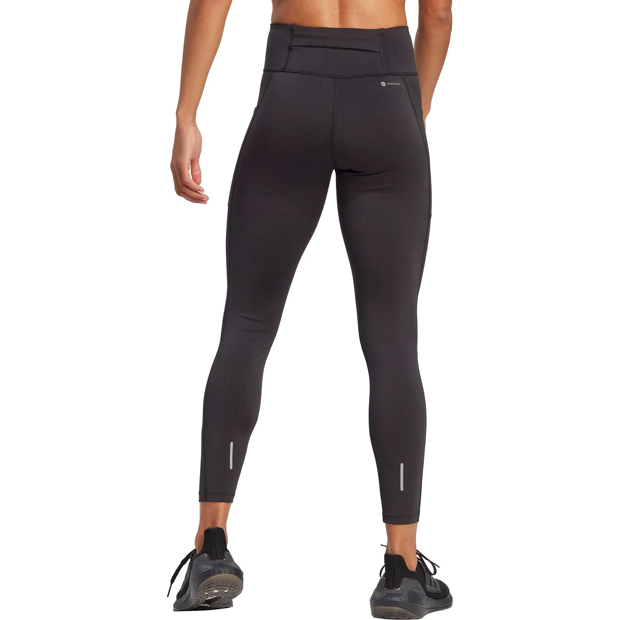 adidas DailyRun Womens 7/8 Running Tights - Black City Walk Lightweight Material Soft Touch Travel Enthusiast
