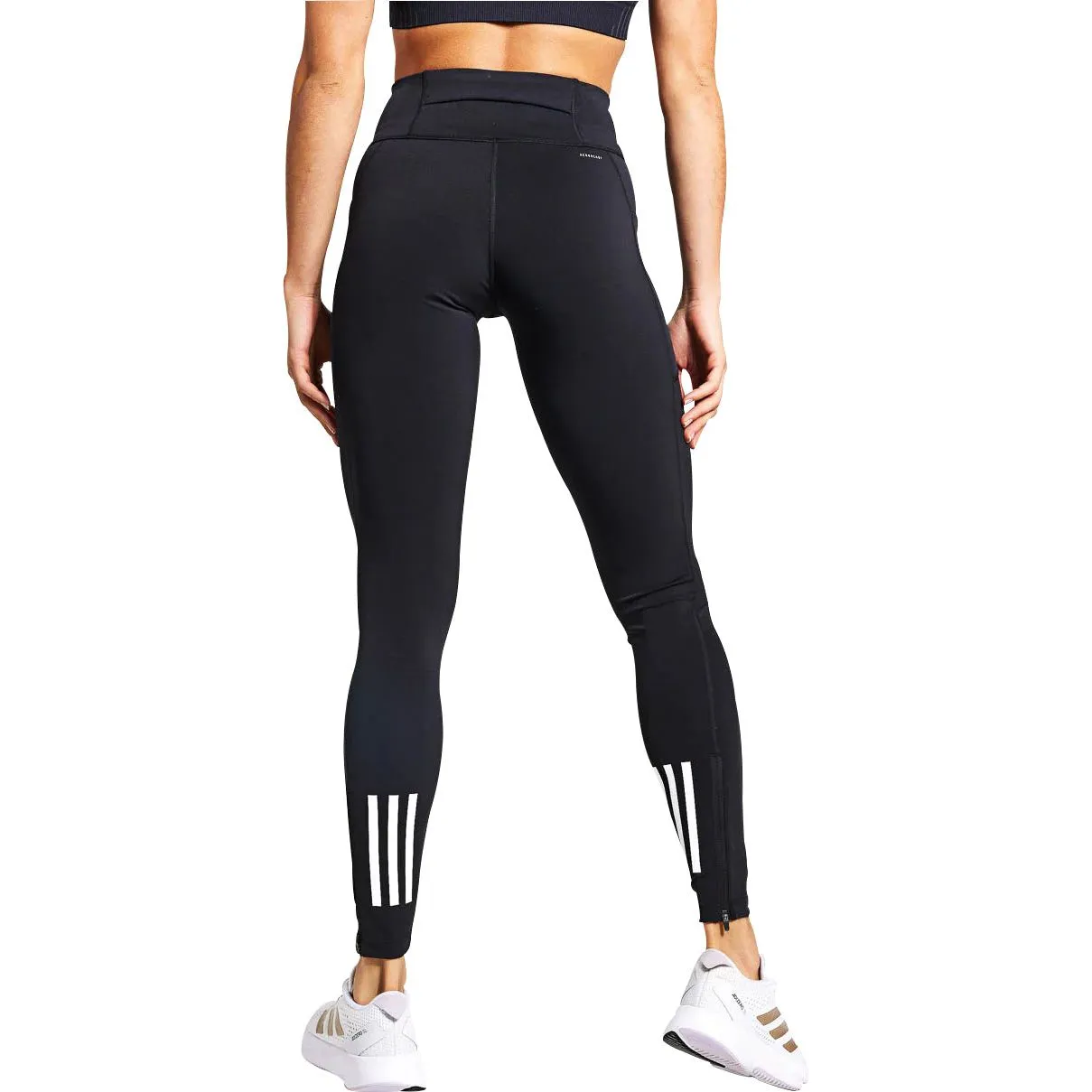 Dance Studio Mesh Panel adidas DailyRun Womens Long Running Tights - Black