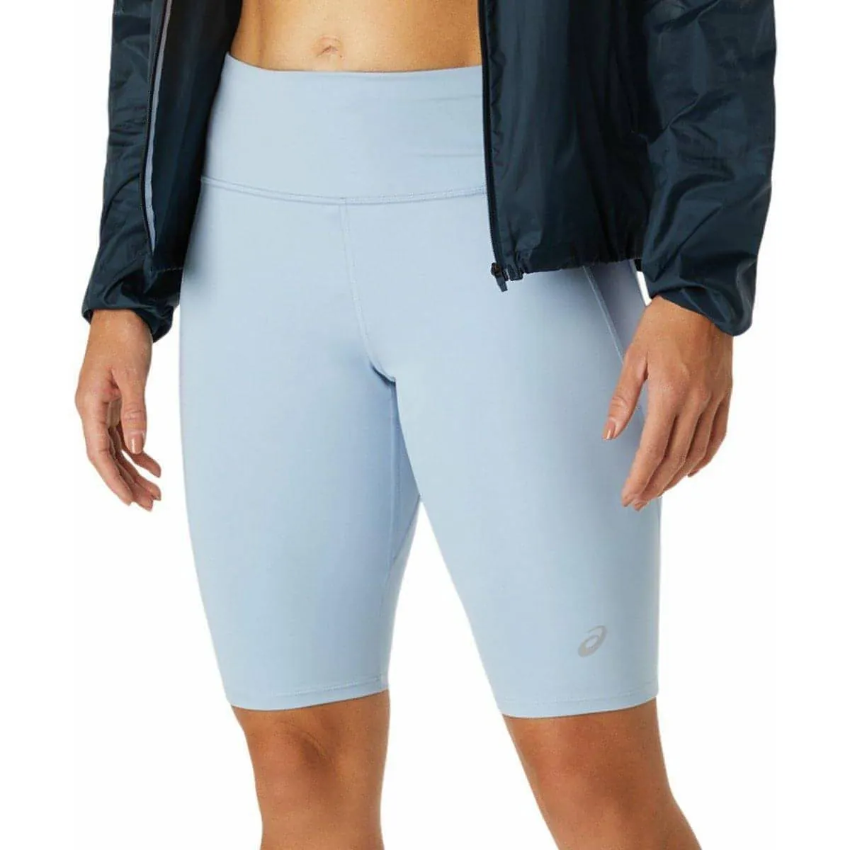 Stay Put Cuffs Modern Fit Asics Kasane Sprinter Womens Short Running Tights - Blue