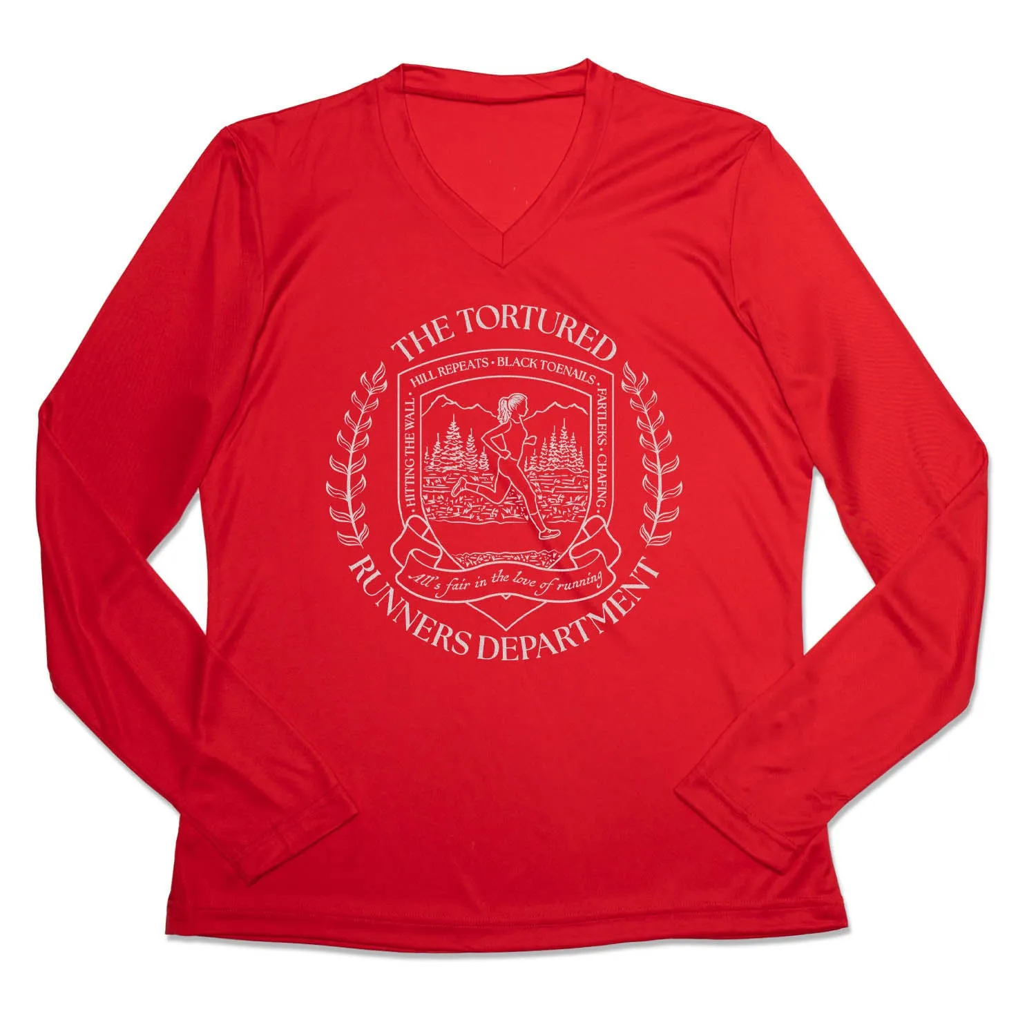 Women's Long Sleeve Tech Tee - The Tortured Runners Department Comfy Vibe